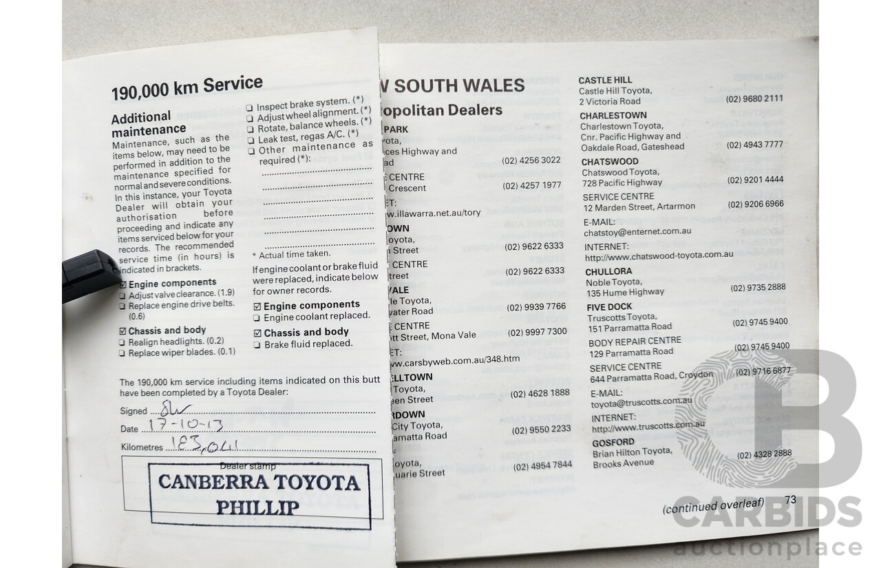 5/1999 Toyota Corolla Conquest SECA AE102R 5d Liftback Maroon 1.8L