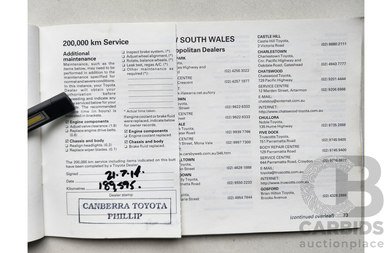 5/1999 Toyota Corolla Conquest SECA AE102R 5d Liftback Maroon 1.8L