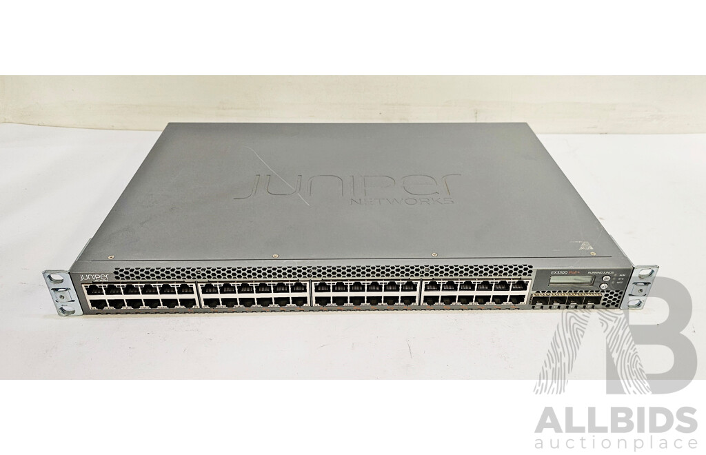 Juniper Networks (EX3300-48P) EX3300 48-Port PoE+ Gigabit Ethernet Switch