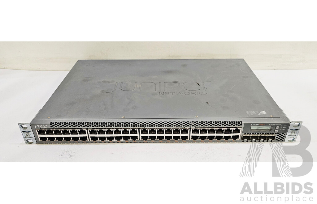 Juniper Networks (EX3300-48P) EX3300 48-Port PoE+ Gigabit Ethernet Switch