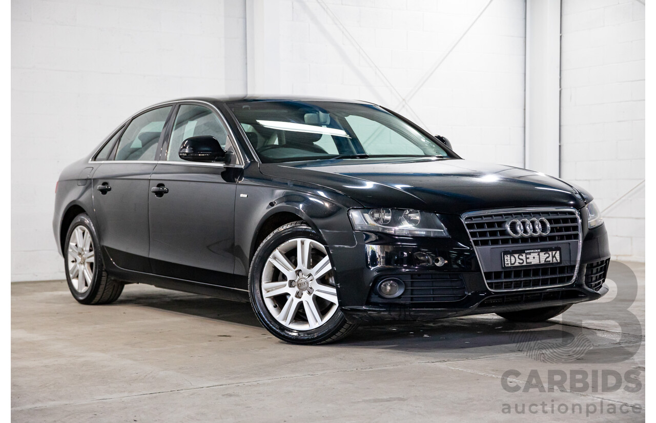 1/2008 Audi A4 2.0 TDI B8 (8K) 4d Sedan Brilliant Black Turbo Diesel 2.0L