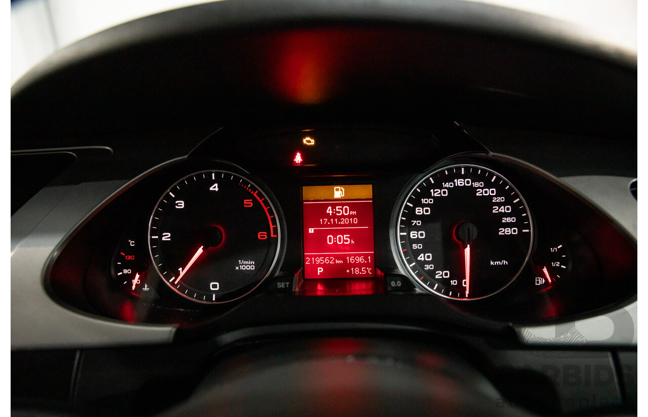 1/2008 Audi A4 2.0 TDI B8 (8K) 4d Sedan Brilliant Black Turbo Diesel 2.0L