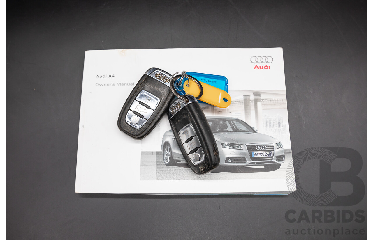 1/2008 Audi A4 2.0 TDI B8 (8K) 4d Sedan Brilliant Black Turbo Diesel 2.0L