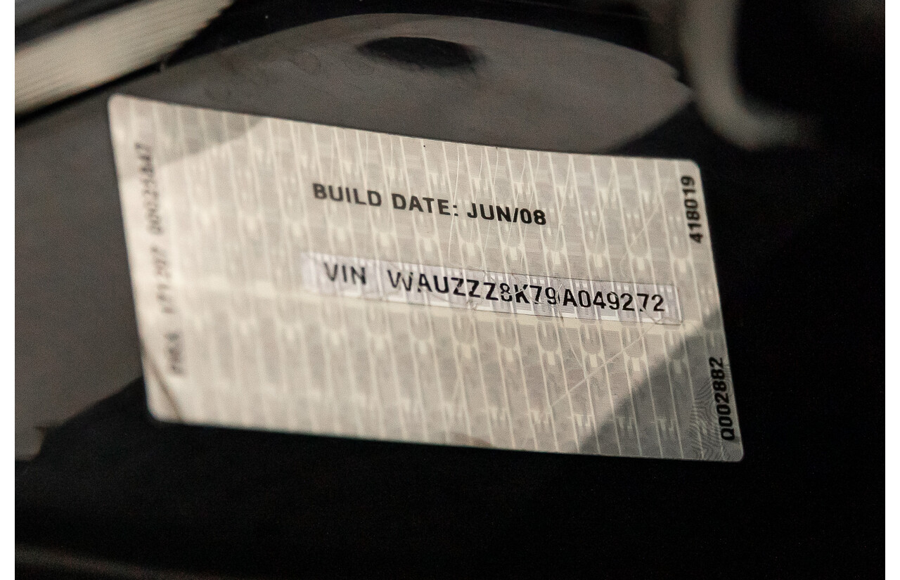 1/2008 Audi A4 2.0 TDI B8 (8K) 4d Sedan Brilliant Black Turbo Diesel 2.0L