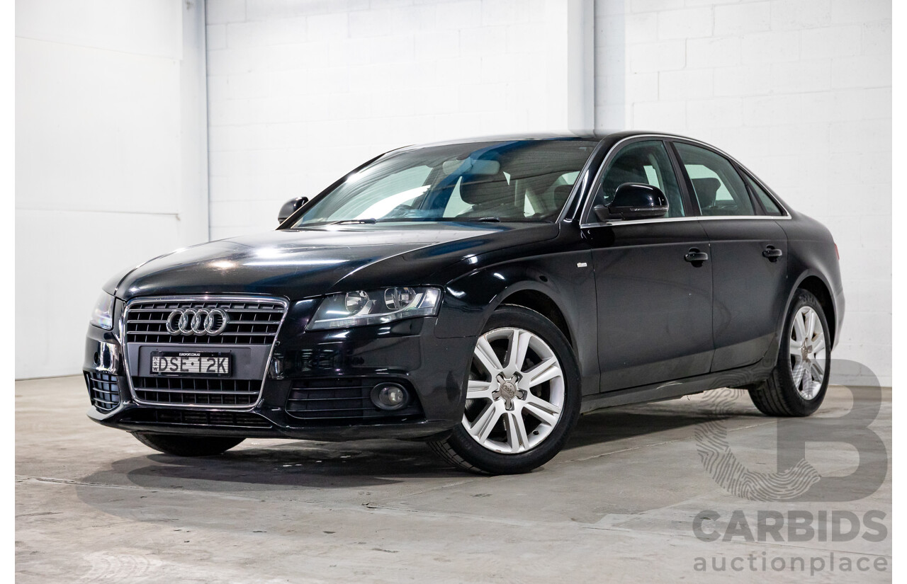 1/2008 Audi A4 2.0 TDI B8 (8K) 4d Sedan Brilliant Black Turbo Diesel 2.0L