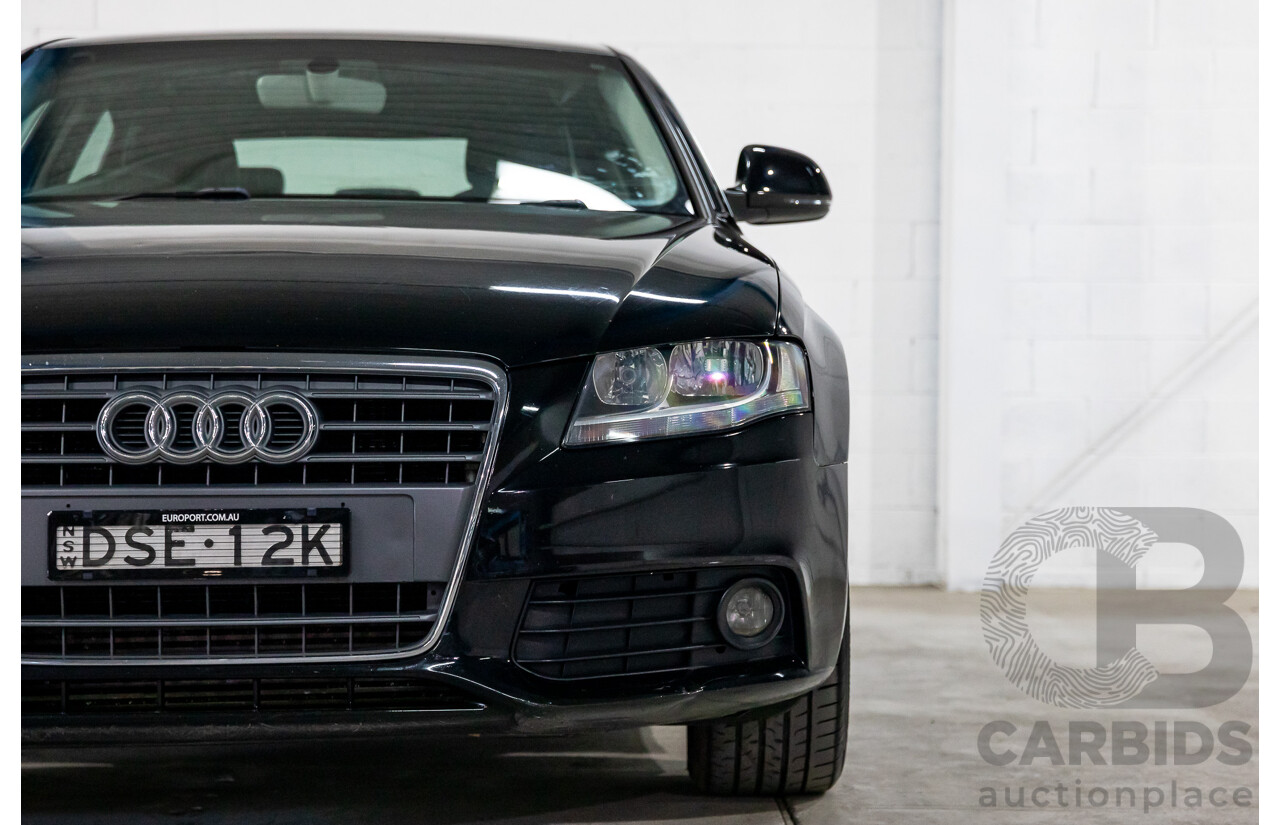 1/2008 Audi A4 2.0 TDI B8 (8K) 4d Sedan Brilliant Black Turbo Diesel 2.0L