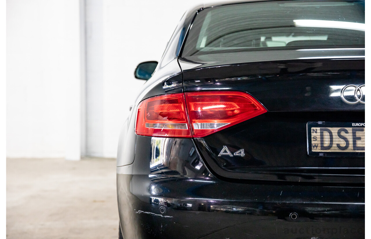 1/2008 Audi A4 2.0 TDI B8 (8K) 4d Sedan Brilliant Black Turbo Diesel 2.0L