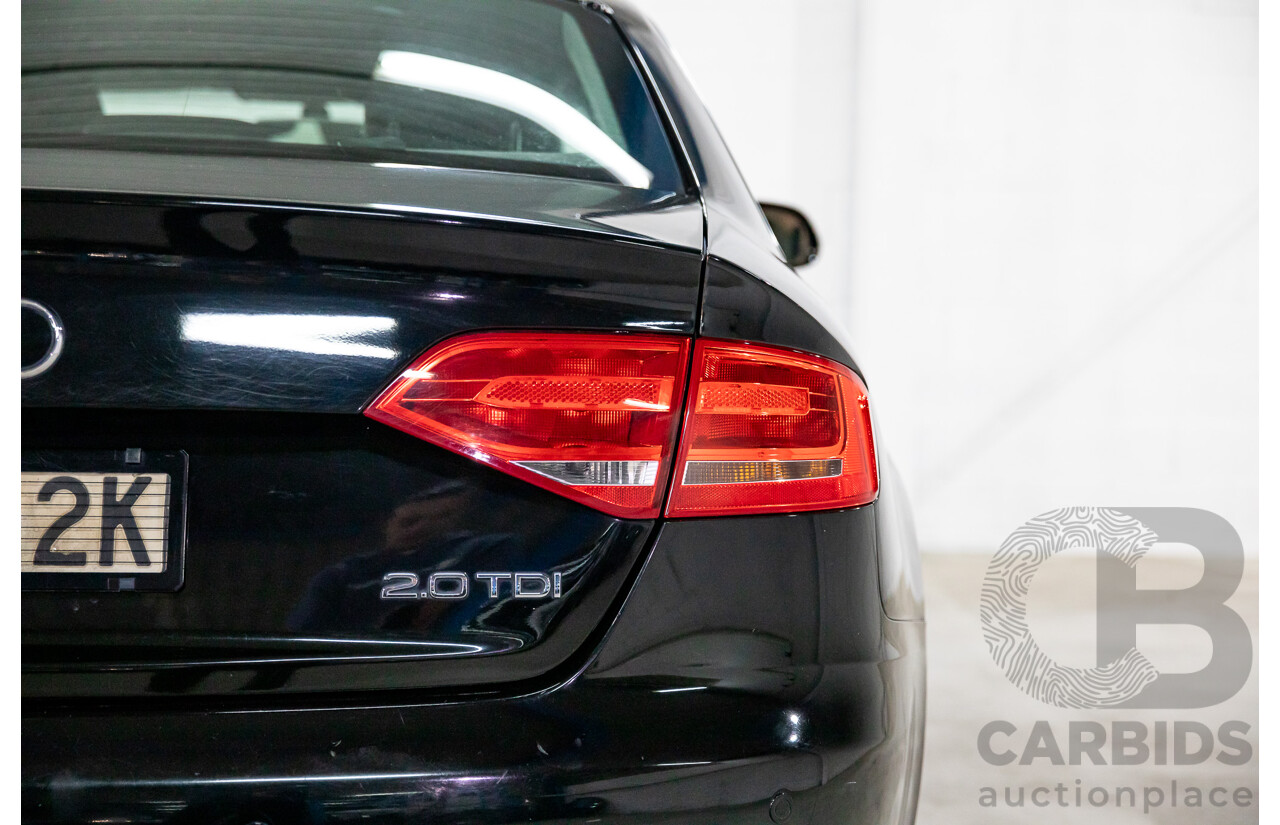 1/2008 Audi A4 2.0 TDI B8 (8K) 4d Sedan Brilliant Black Turbo Diesel 2.0L