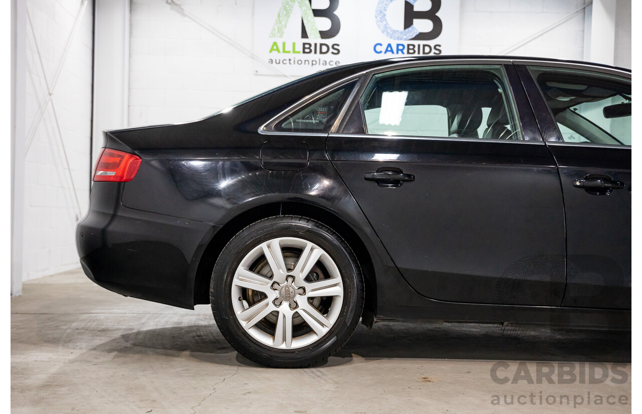 1/2008 Audi A4 2.0 TDI B8 (8K) 4d Sedan Brilliant Black Turbo Diesel 2.0L