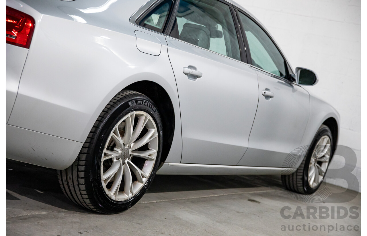 4/2011 Audi A8 L 4.2 TDI Quattro 4H 4d Sedan Ice Silver Metallic Twin Turbo Diesel V8 4.1L