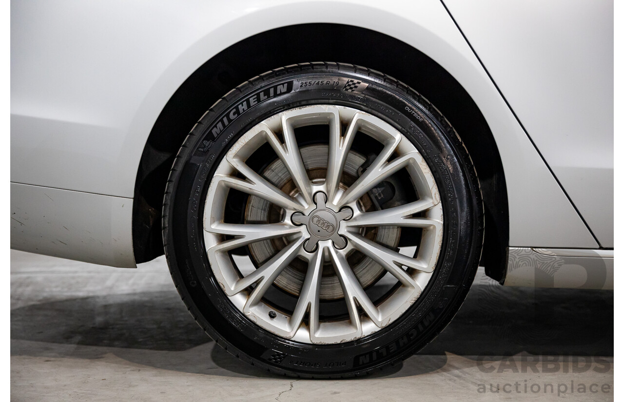 4/2011 Audi A8 L 4.2 TDI Quattro 4H 4d Sedan Ice Silver Metallic Twin Turbo Diesel V8 4.1L