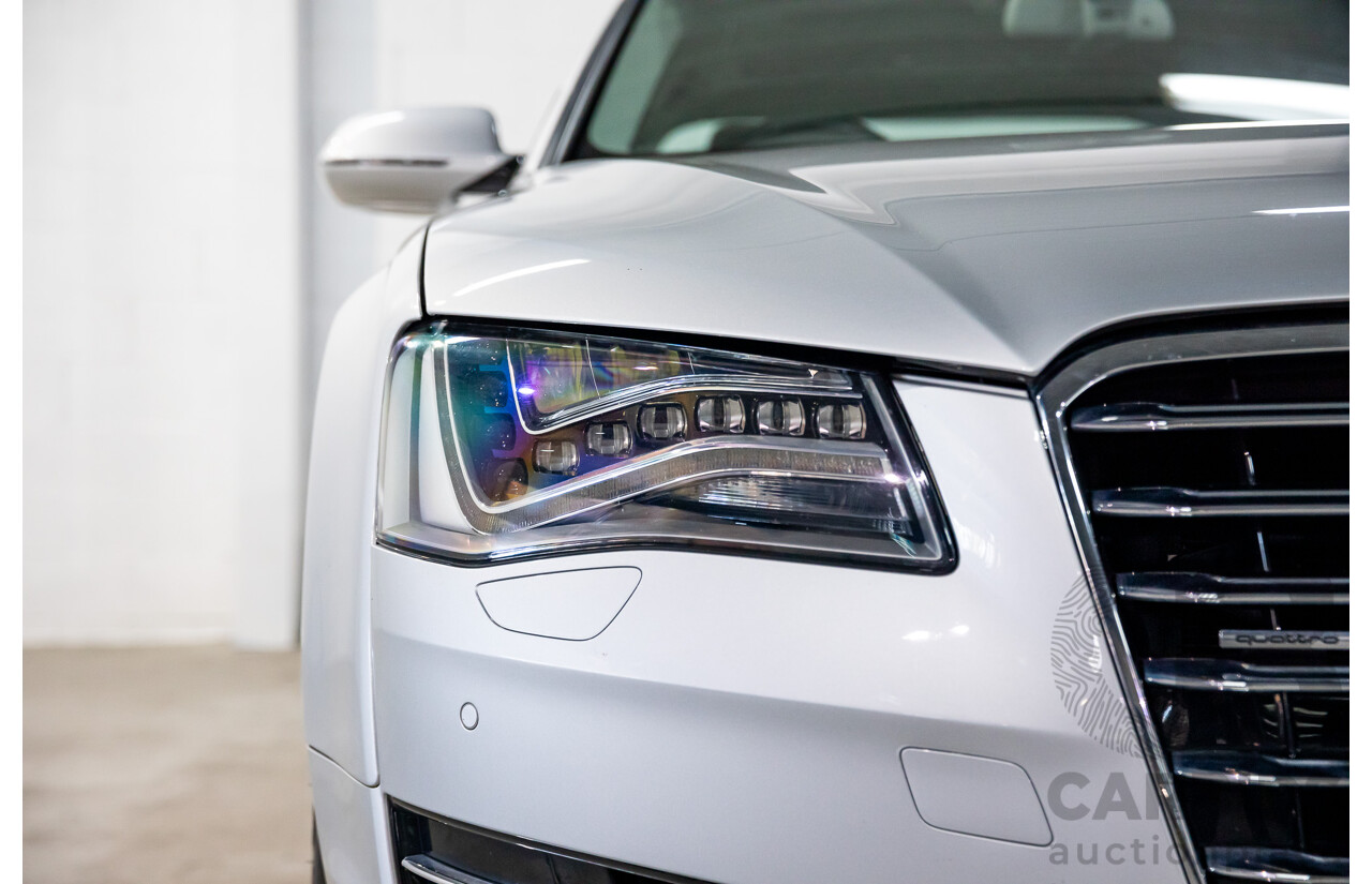 4/2011 Audi A8 L 4.2 TDI Quattro 4H 4d Sedan Ice Silver Metallic Twin Turbo Diesel V8 4.1L