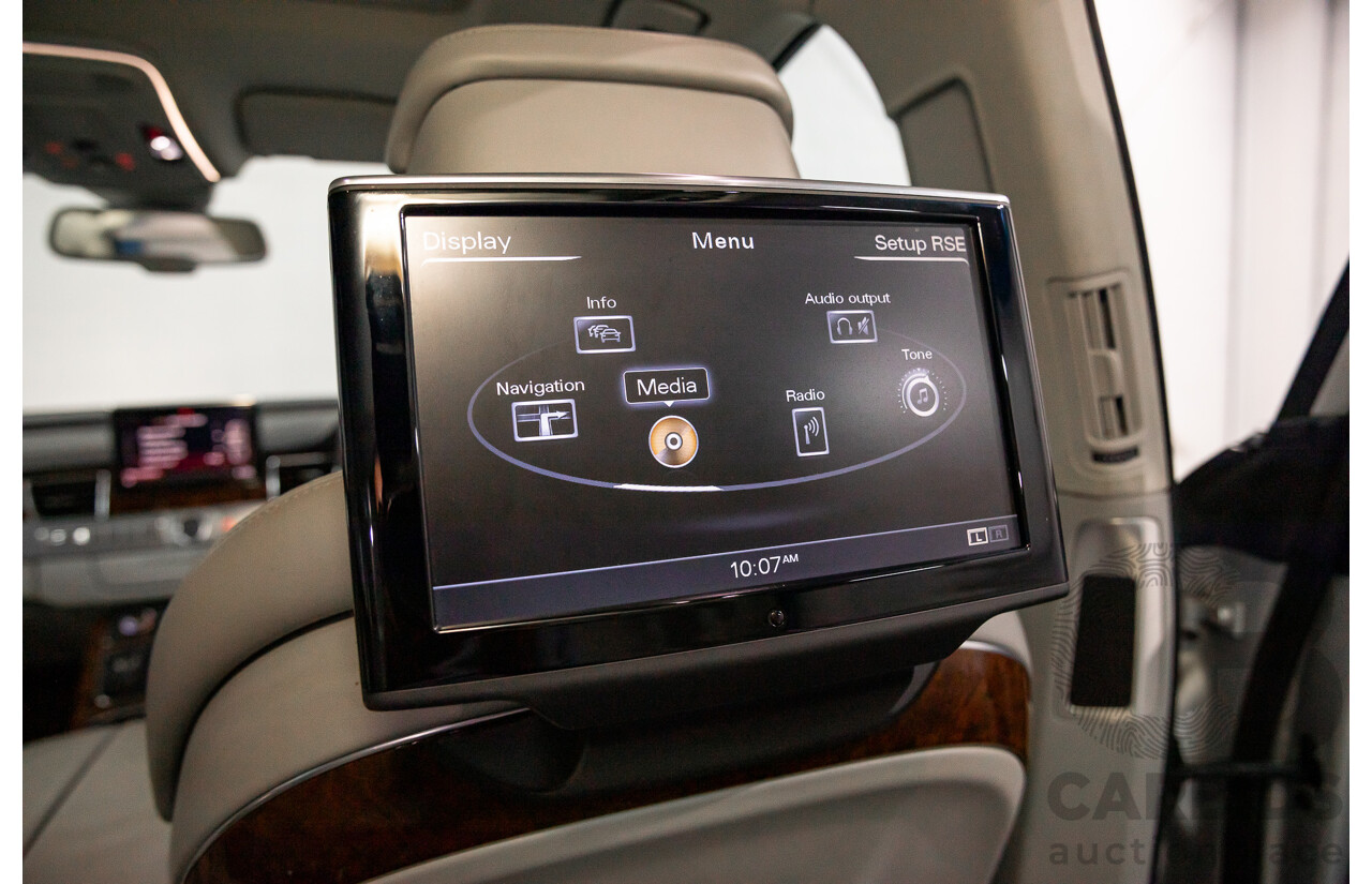 4/2011 Audi A8 L 4.2 TDI Quattro 4H 4d Sedan Ice Silver Metallic Twin Turbo Diesel V8 4.1L