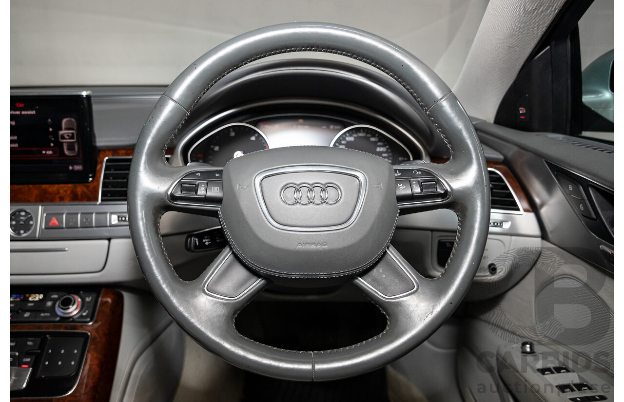 4/2011 Audi A8 L 4.2 TDI Quattro 4H 4d Sedan Ice Silver Metallic Twin Turbo Diesel V8 4.1L