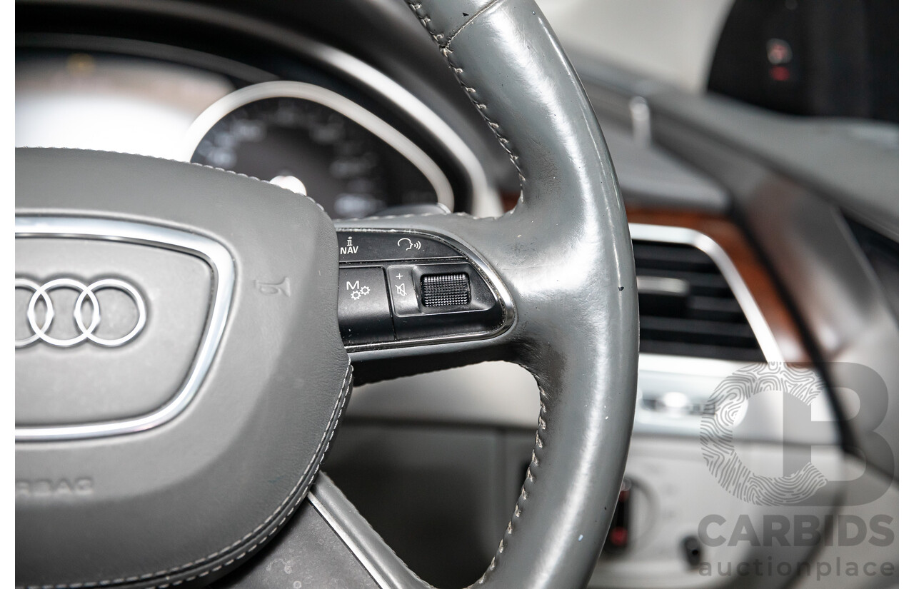 4/2011 Audi A8 L 4.2 TDI Quattro 4H 4d Sedan Ice Silver Metallic Twin Turbo Diesel V8 4.1L