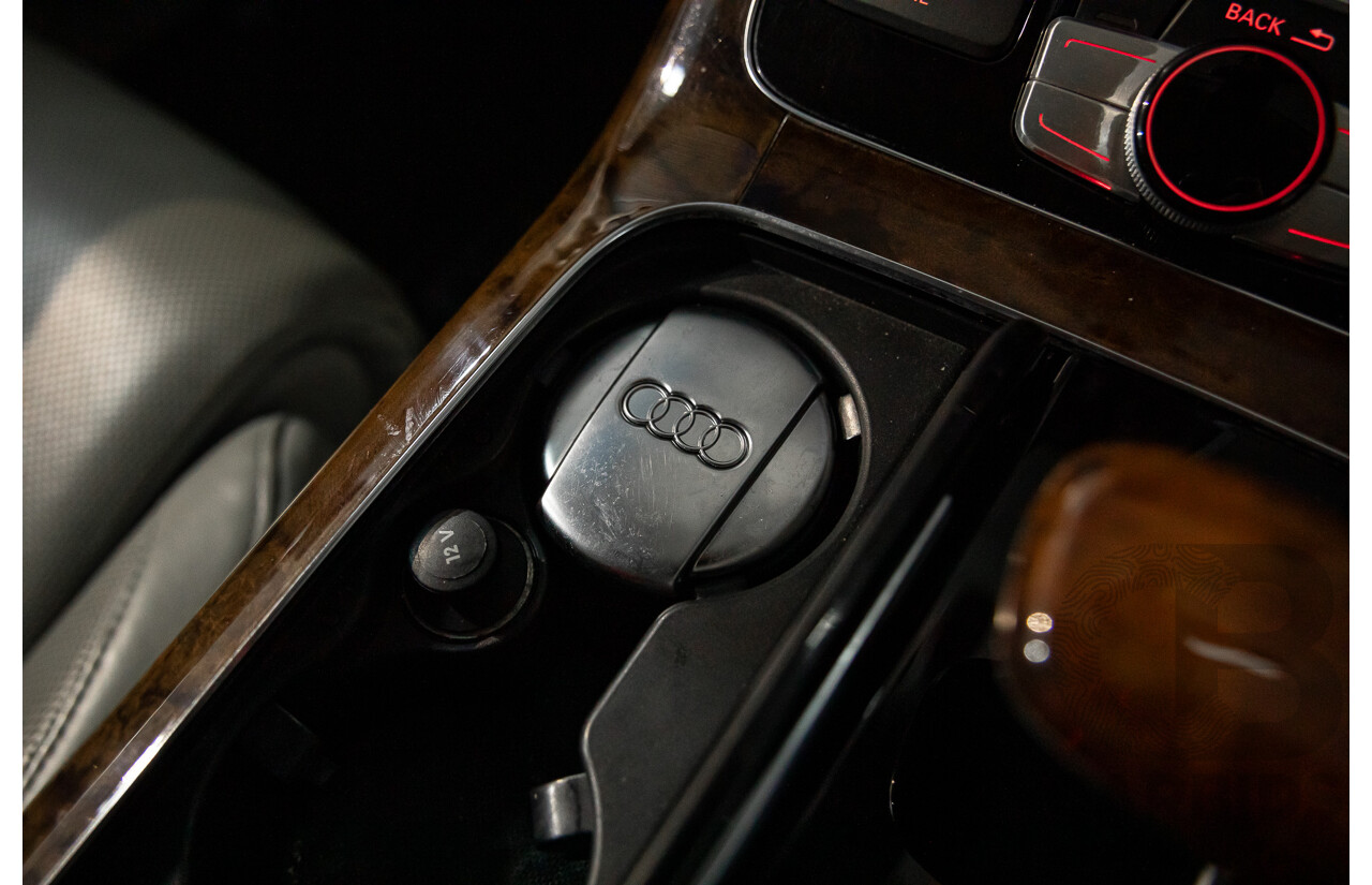 4/2011 Audi A8 L 4.2 TDI Quattro 4H 4d Sedan Ice Silver Metallic Twin Turbo Diesel V8 4.1L