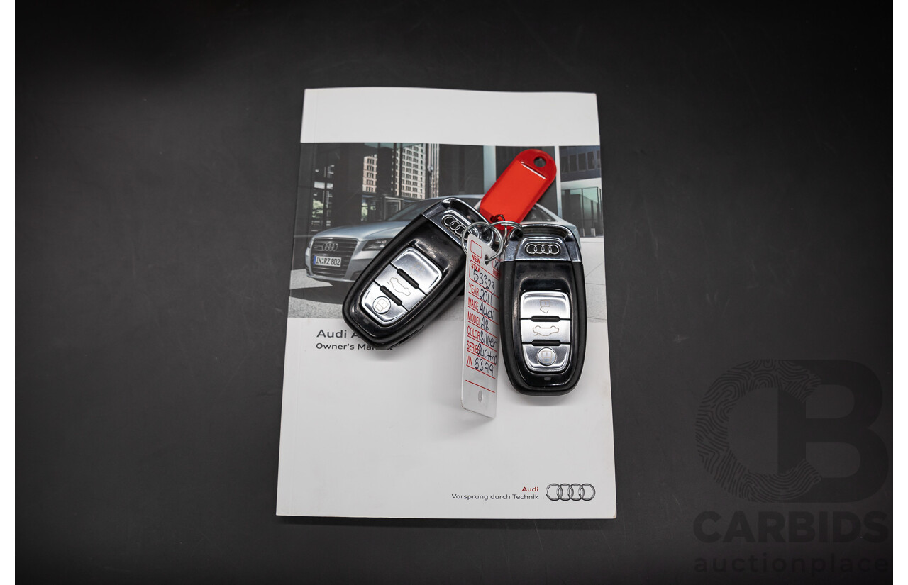 4/2011 Audi A8 L 4.2 TDI Quattro 4H 4d Sedan Ice Silver Metallic Twin Turbo Diesel V8 4.1L