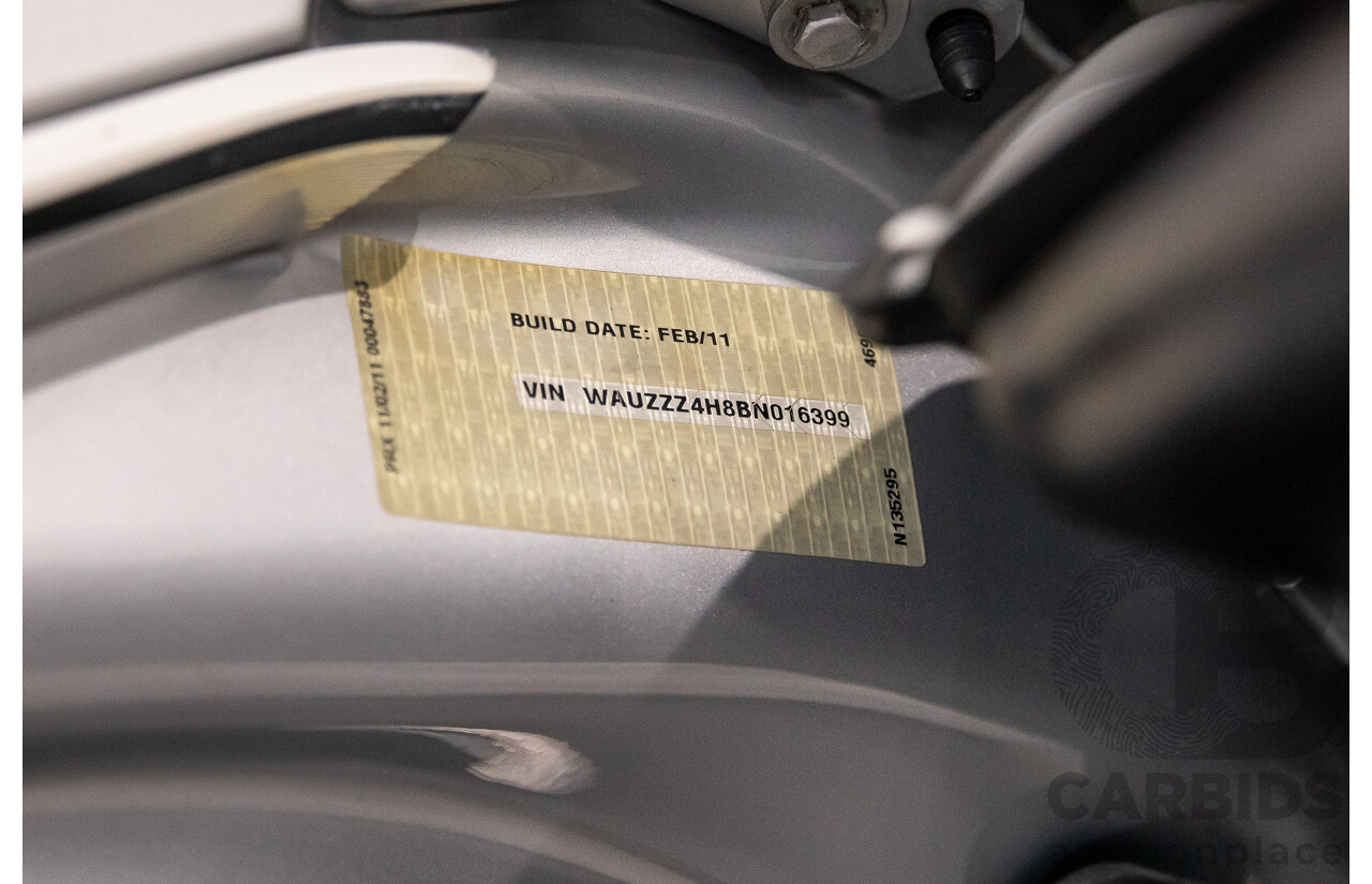 4/2011 Audi A8 L 4.2 TDI Quattro 4H 4d Sedan Ice Silver Metallic Twin Turbo Diesel V8 4.1L