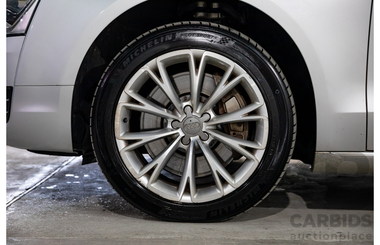 4/2011 Audi A8 L 4.2 TDI Quattro 4H 4d Sedan Ice Silver Metallic Twin Turbo Diesel V8 4.1L