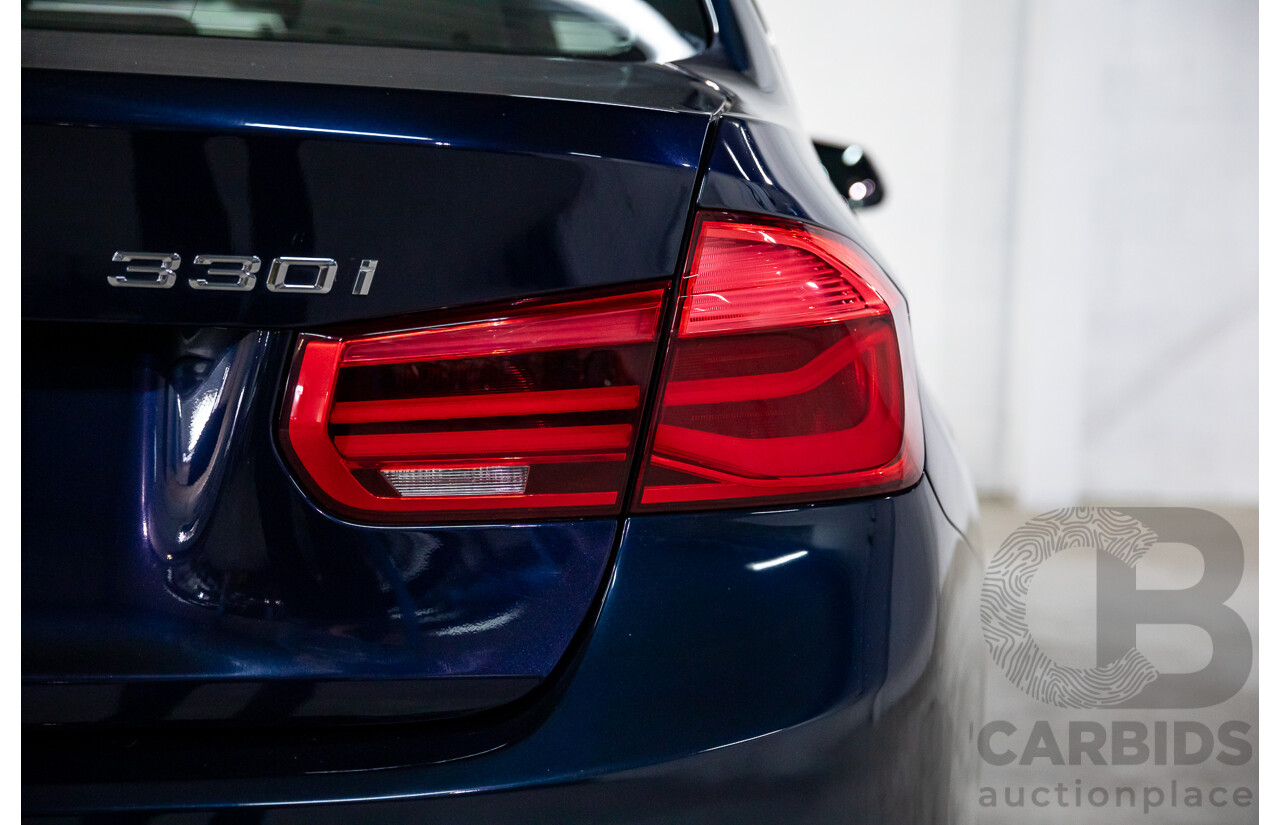 08/2016 BMW 330i Luxury Line (RWD) F30 LCI 4d Sedan Imperial Blue Brilliant Effect Metallic Turbo 2.0L