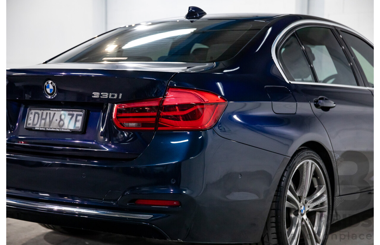 08/2016 BMW 330i Luxury Line (RWD) F30 LCI 4d Sedan Imperial Blue Brilliant Effect Metallic Turbo 2.0L