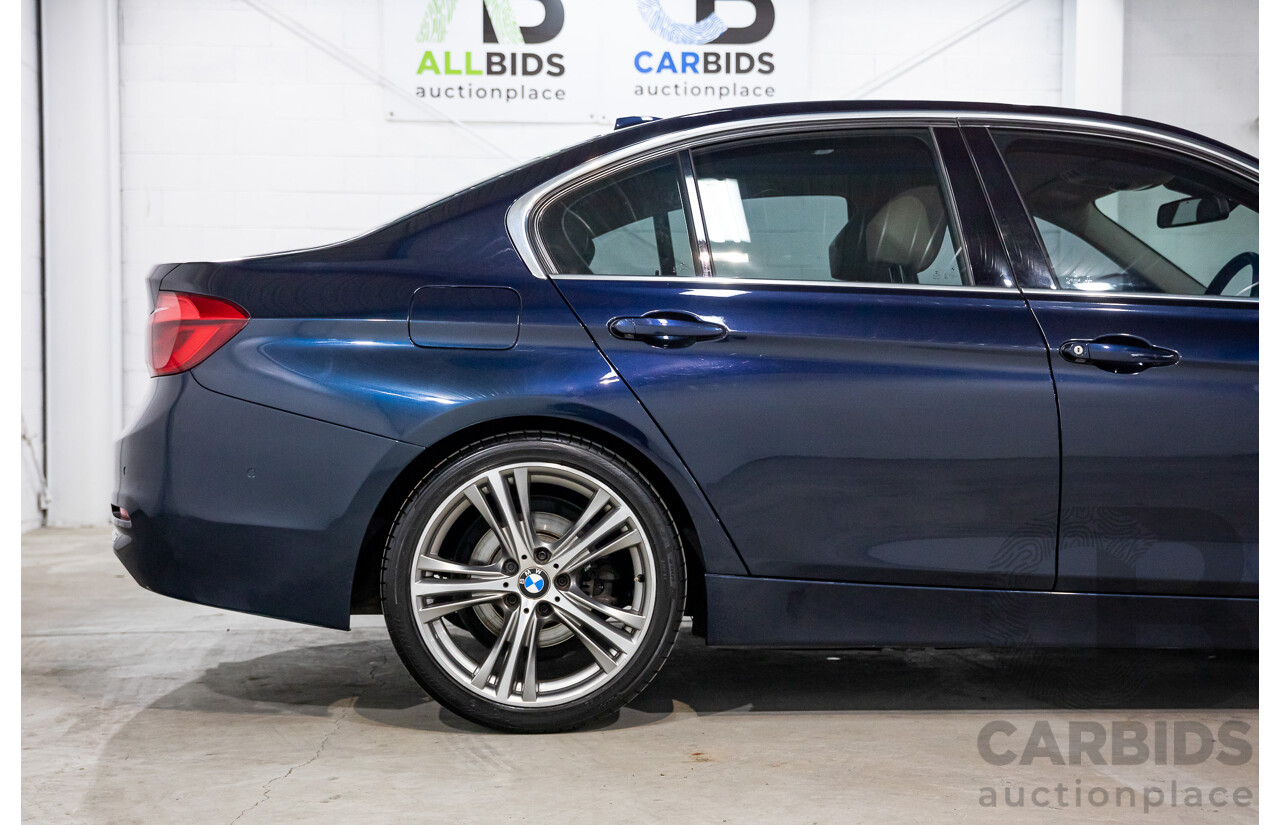 08/2016 BMW 330i Luxury Line (RWD) F30 LCI 4d Sedan Imperial Blue Brilliant Effect Metallic Turbo 2.0L