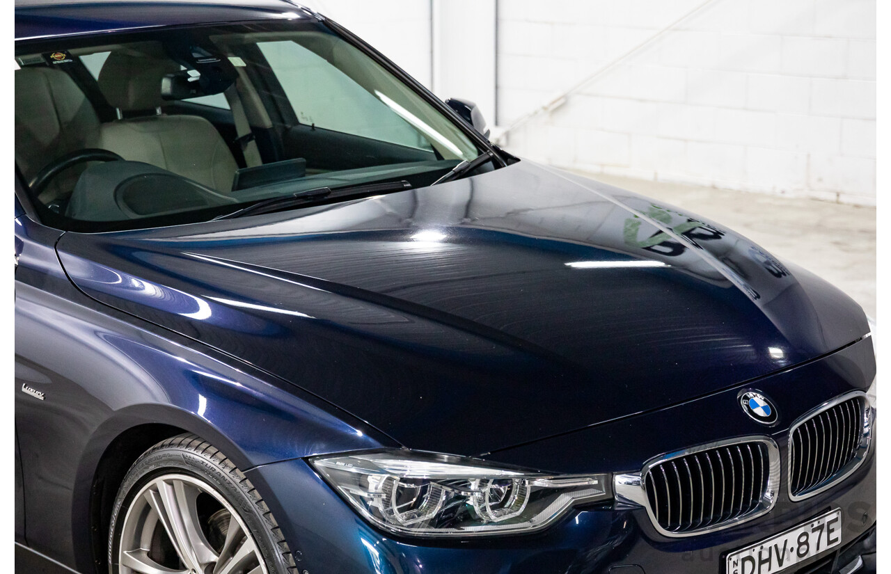 08/2016 BMW 330i Luxury Line (RWD) F30 LCI 4d Sedan Imperial Blue Brilliant Effect Metallic Turbo 2.0L