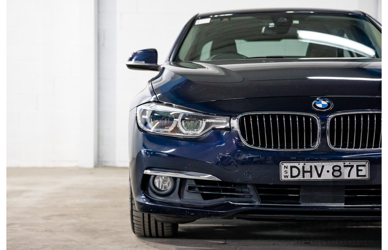 08/2016 BMW 330i Luxury Line (RWD) F30 LCI 4d Sedan Imperial Blue Brilliant Effect Metallic Turbo 2.0L