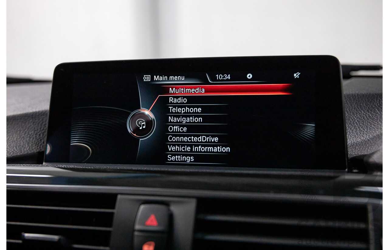 08/2016 BMW 330i Luxury Line (RWD) F30 LCI 4d Sedan Imperial Blue Brilliant Effect Metallic Turbo 2.0L