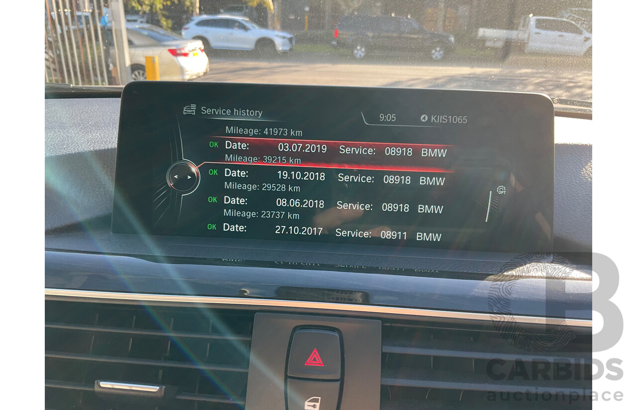 08/2016 BMW 330i Luxury Line (RWD) F30 LCI 4d Sedan Imperial Blue Brilliant Effect Metallic Turbo 2.0L