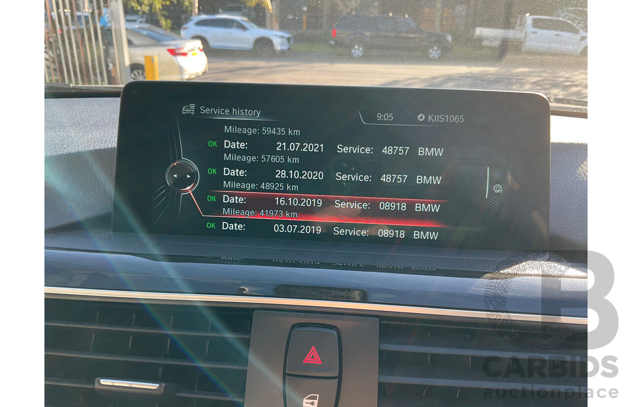 08/2016 BMW 330i Luxury Line (RWD) F30 LCI 4d Sedan Imperial Blue Brilliant Effect Metallic Turbo 2.0L