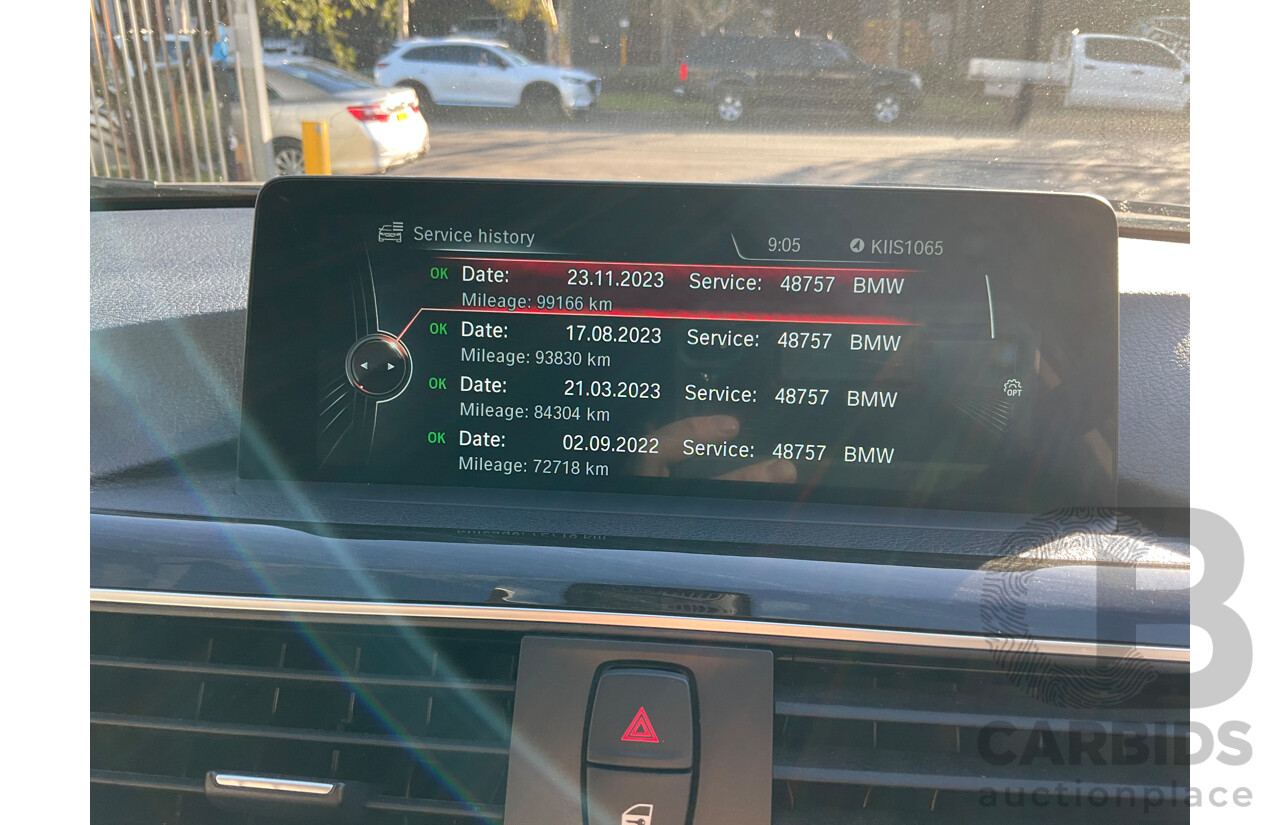 08/2016 BMW 330i Luxury Line (RWD) F30 LCI 4d Sedan Imperial Blue Brilliant Effect Metallic Turbo 2.0L