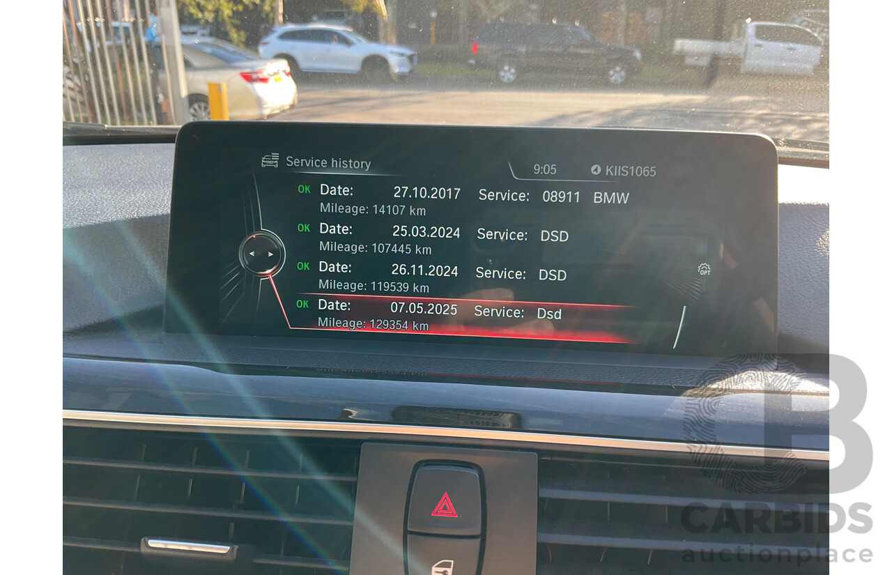 08/2016 BMW 330i Luxury Line (RWD) F30 LCI 4d Sedan Imperial Blue Brilliant Effect Metallic Turbo 2.0L