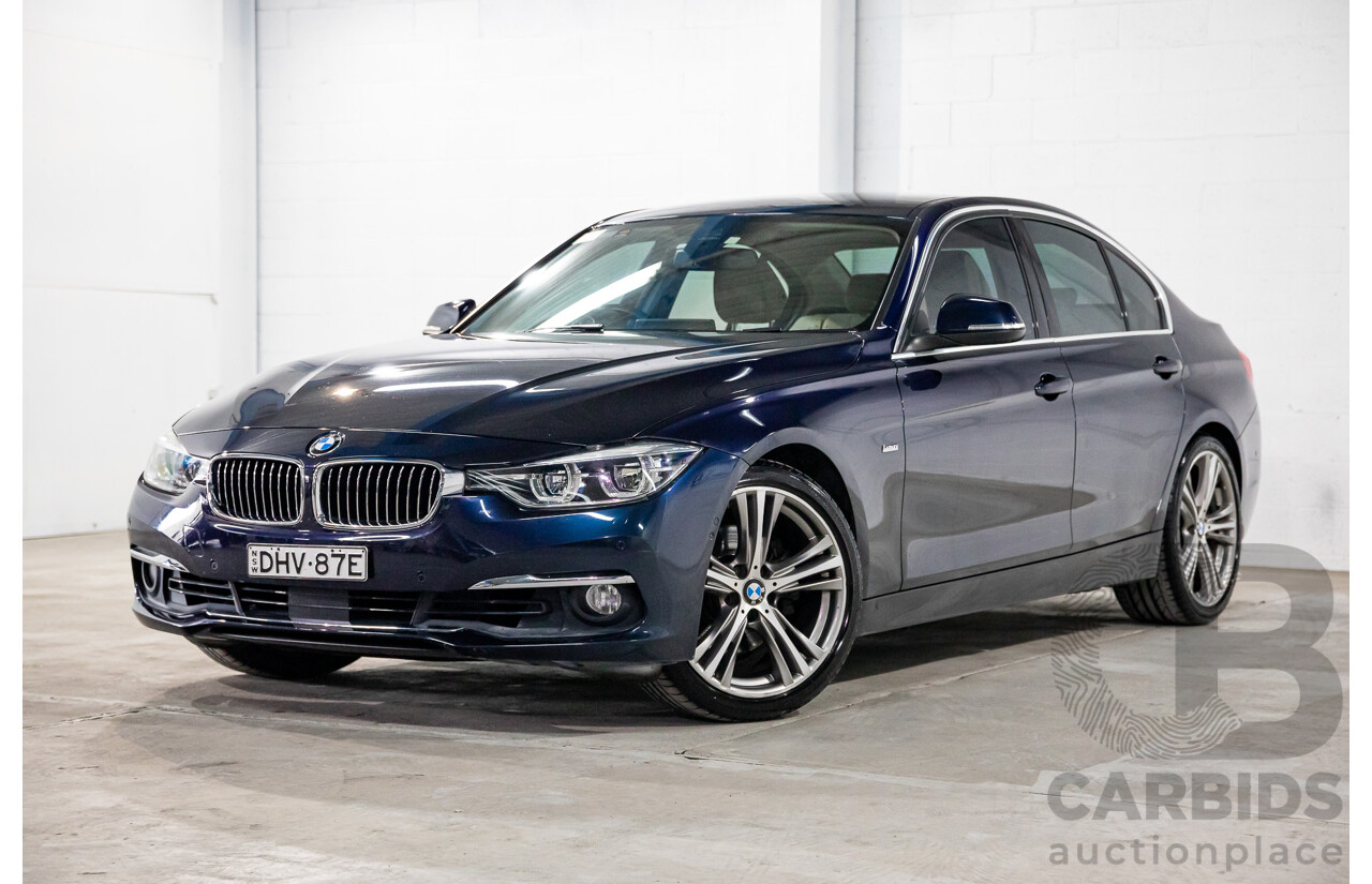 08/2016 BMW 330i Luxury Line (RWD) F30 LCI 4d Sedan Imperial Blue Brilliant Effect Metallic Turbo 2.0L