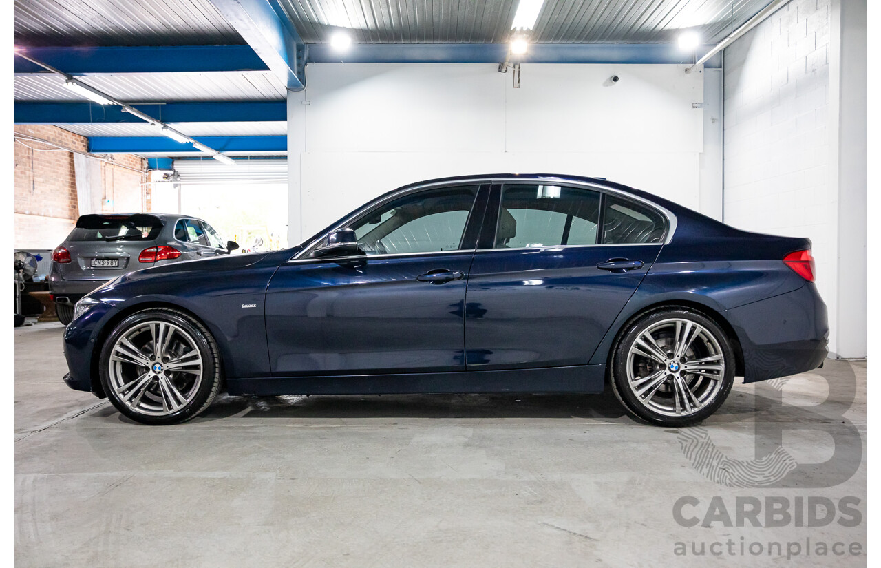 08/2016 BMW 330i Luxury Line (RWD) F30 LCI 4d Sedan Imperial Blue Brilliant Effect Metallic Turbo 2.0L