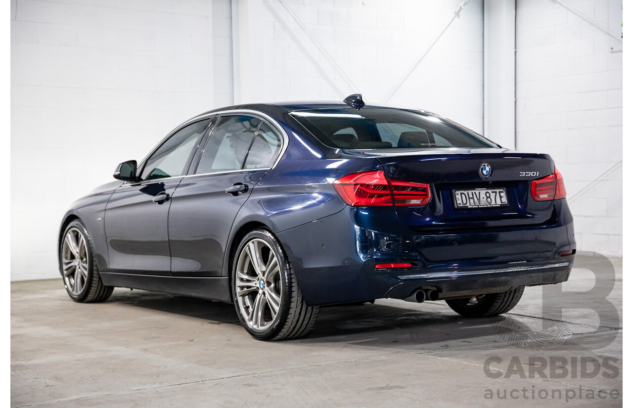 08/2016 BMW 330i Luxury Line (RWD) F30 LCI 4d Sedan Imperial Blue Brilliant Effect Metallic Turbo 2.0L