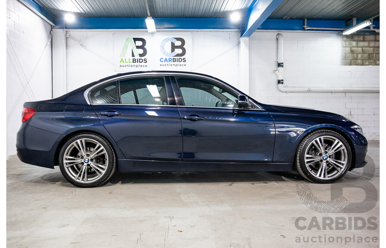 08/2016 BMW 330i Luxury Line (RWD) F30 LCI 4d Sedan Imperial Blue Brilliant Effect Metallic Turbo 2.0L