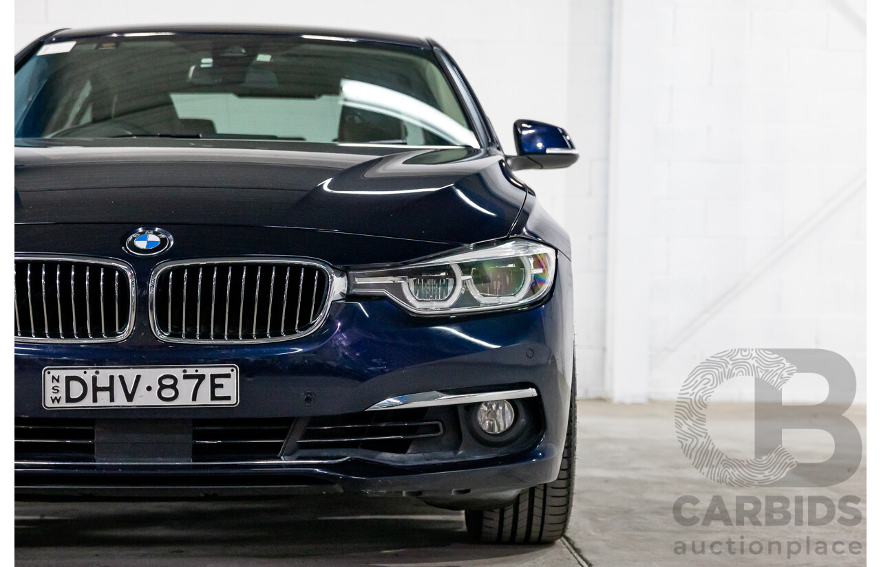 08/2016 BMW 330i Luxury Line (RWD) F30 LCI 4d Sedan Imperial Blue Brilliant Effect Metallic Turbo 2.0L