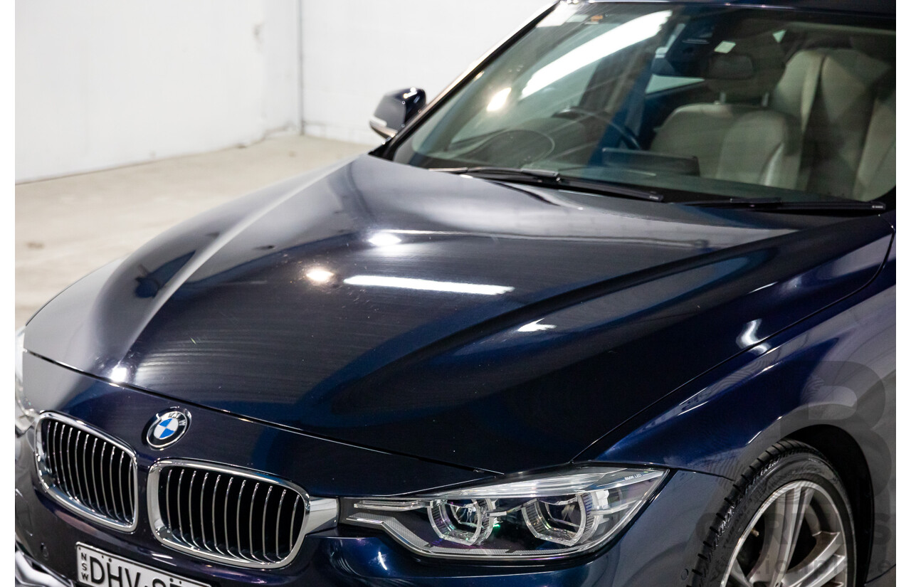 08/2016 BMW 330i Luxury Line (RWD) F30 LCI 4d Sedan Imperial Blue Brilliant Effect Metallic Turbo 2.0L