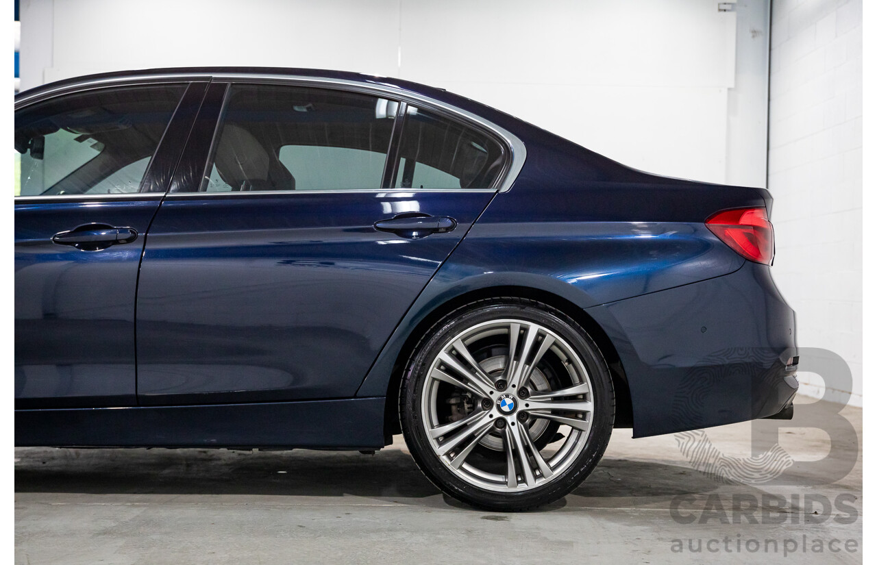 08/2016 BMW 330i Luxury Line (RWD) F30 LCI 4d Sedan Imperial Blue Brilliant Effect Metallic Turbo 2.0L