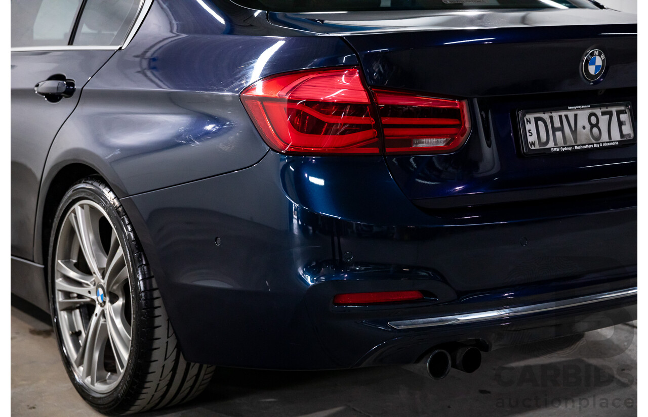 08/2016 BMW 330i Luxury Line (RWD) F30 LCI 4d Sedan Imperial Blue Brilliant Effect Metallic Turbo 2.0L
