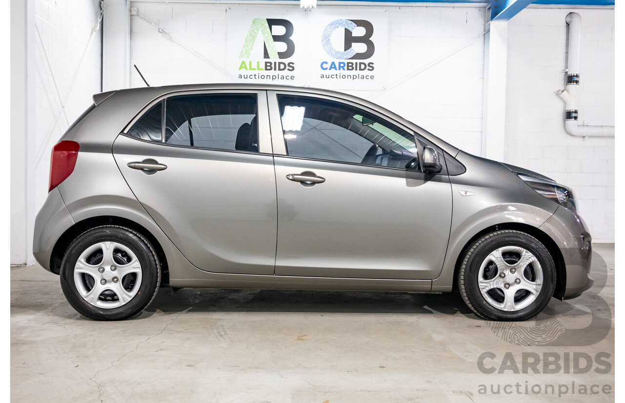 02/2020 Kia Picanto S (FWD) JA MY20 5D Hatchback Titanium Silver Metallic 1.2L