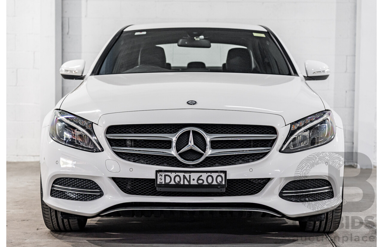 10/2014 Mercedes-Benz C200 205 4d Sedan Polar White Turbo 2.0L