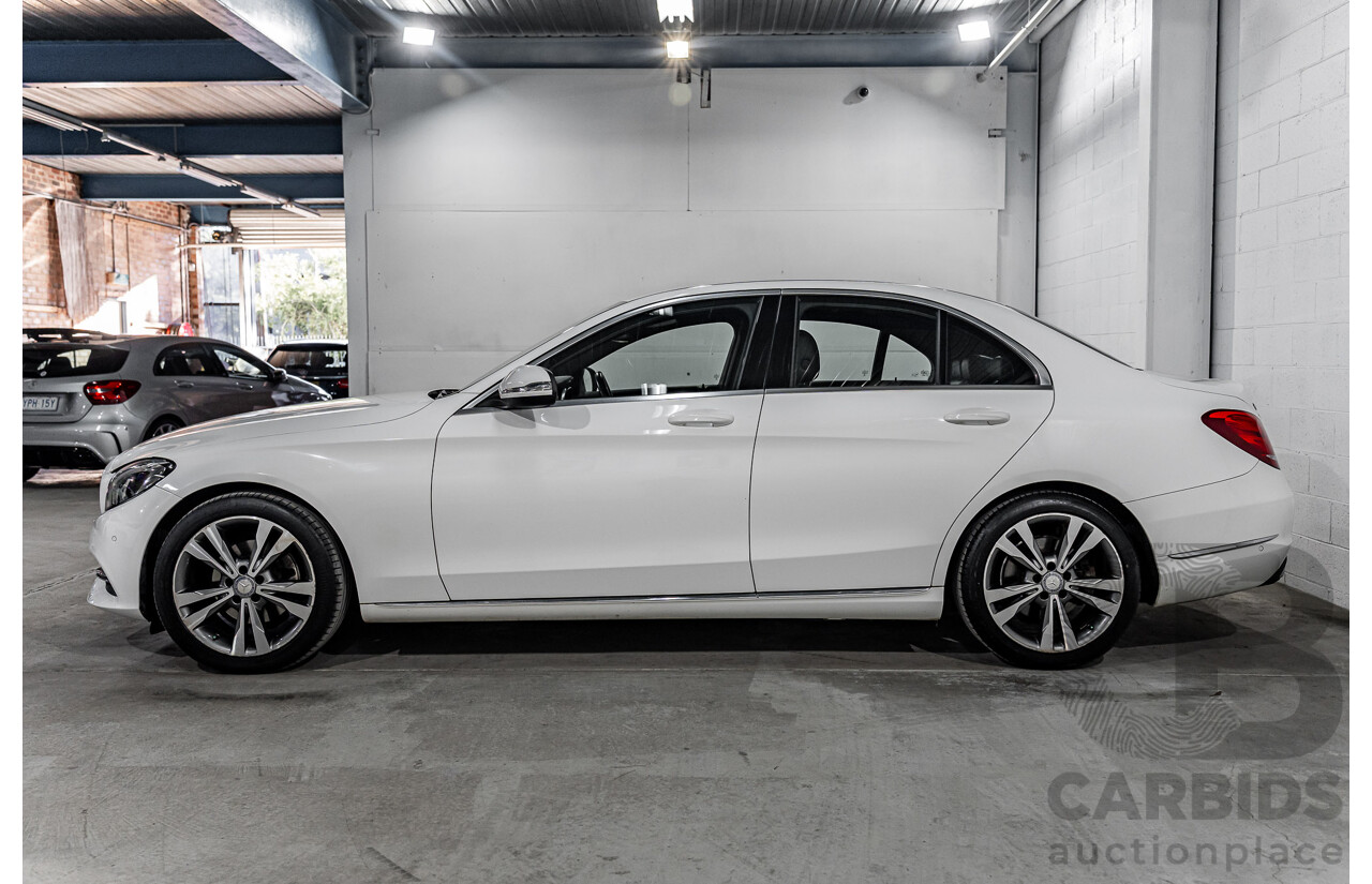 10/2014 Mercedes-Benz C200 205 4d Sedan Polar White Turbo 2.0L
