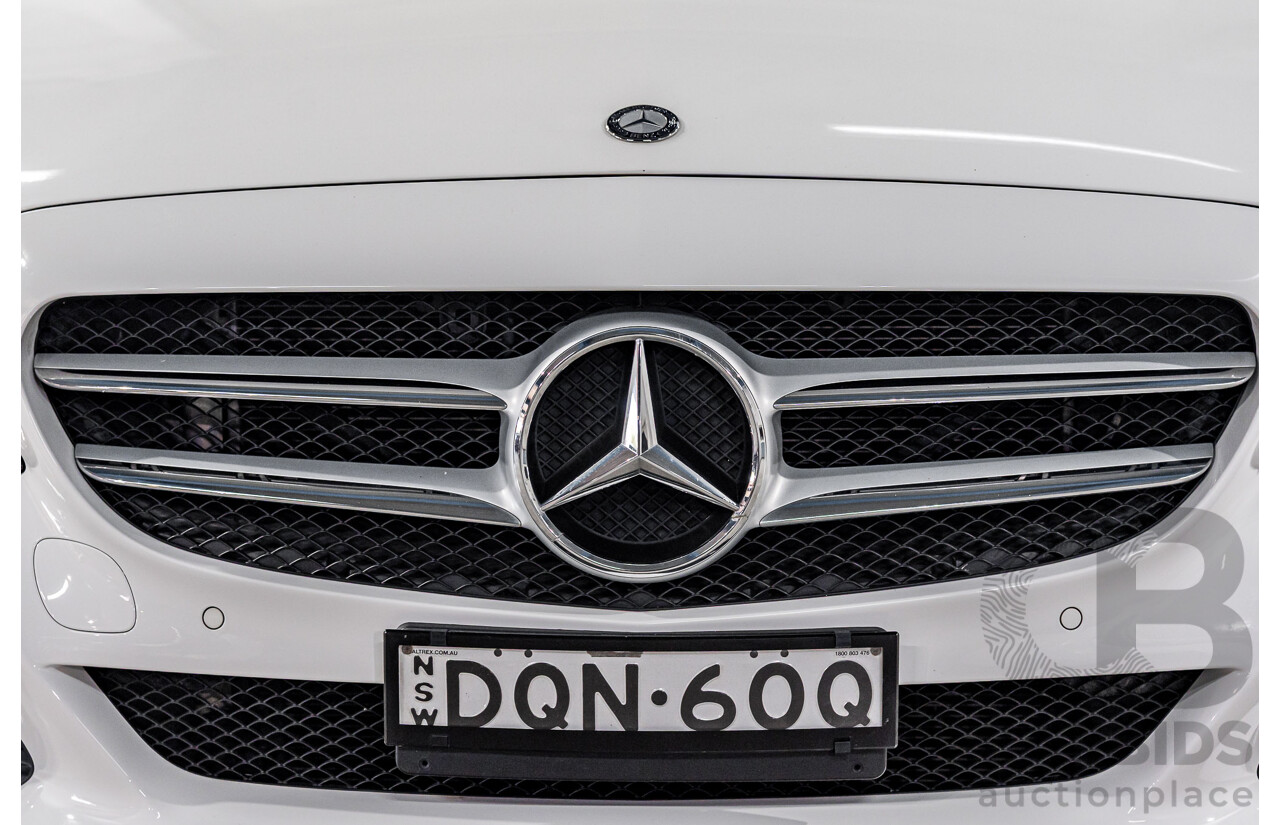 10/2014 Mercedes-Benz C200 205 4d Sedan Polar White Turbo 2.0L