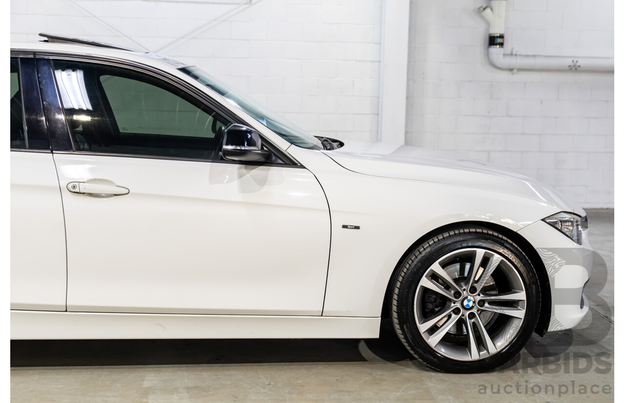 2/2013 BMW 328i Sport Line F30 MY13.5 4d Sedan Alpine White 2.0L