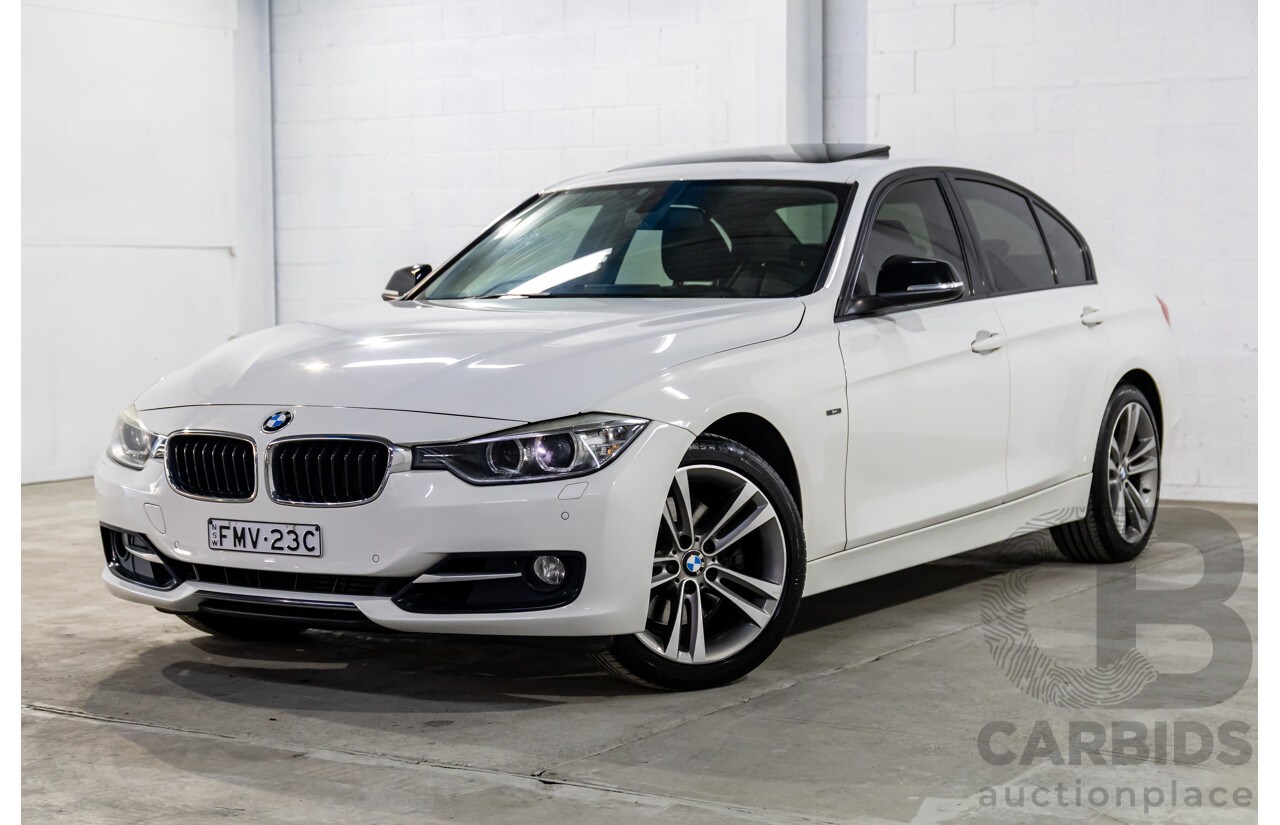 2/2013 BMW 328i Sport Line F30 MY13.5 4d Sedan Alpine White 2.0L