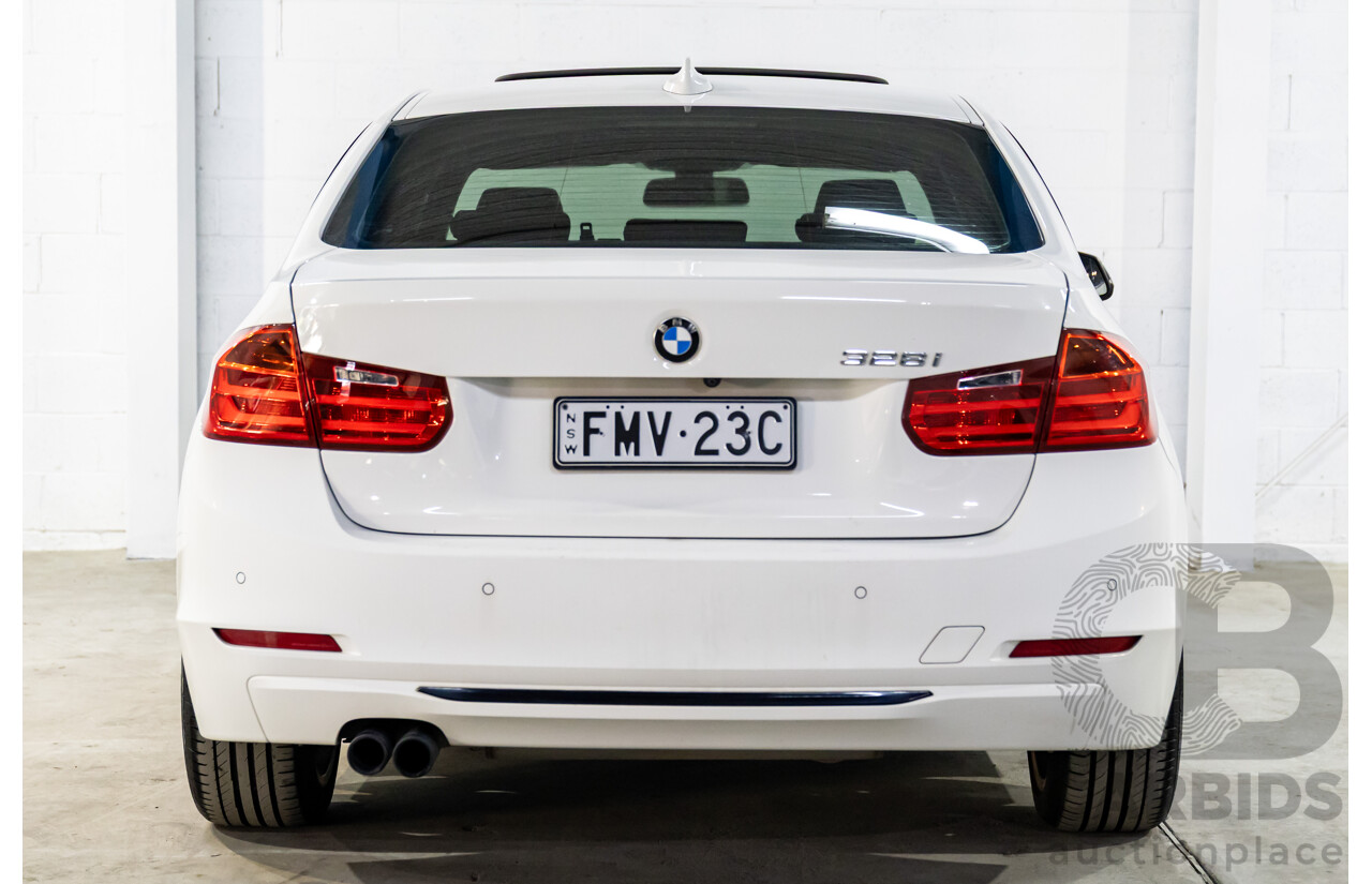 2/2013 BMW 328i Sport Line F30 MY13.5 4d Sedan Alpine White 2.0L