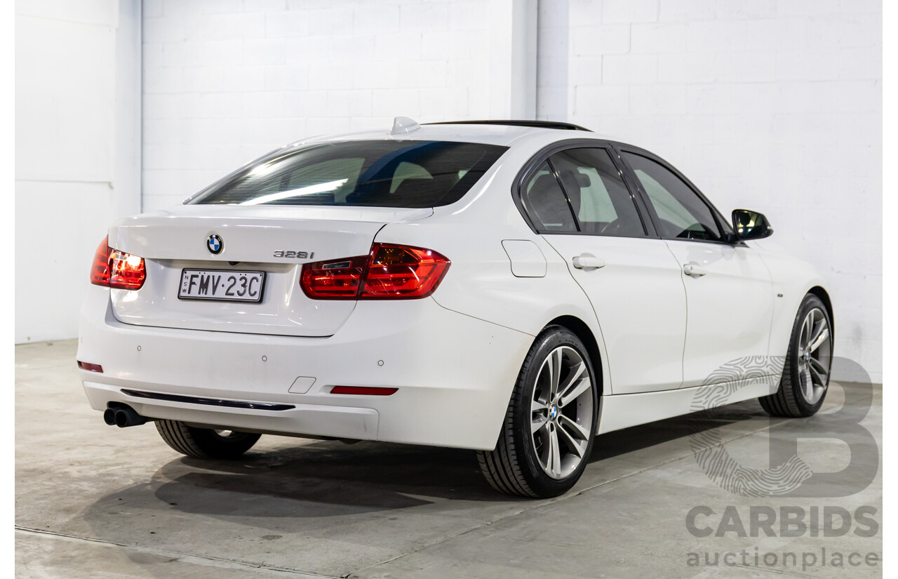 2/2013 BMW 328i Sport Line F30 MY13.5 4d Sedan Alpine White 2.0L