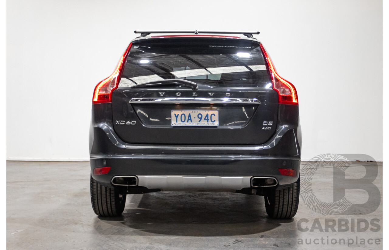 6/2014 Volvo XC60 D5 Luxury DZ (AWD) MY14 4d Wagon Savile Grey Metallic Twin Turbo 2.4L